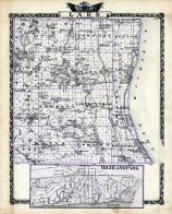 Lake County Map, Highland Park, Illinois State Atlas 1876